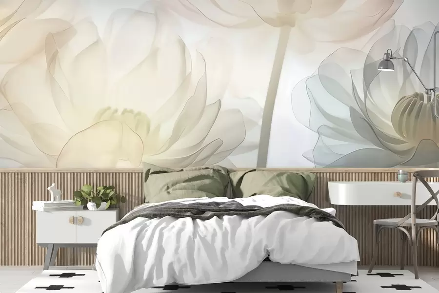 murales de pared Flores grandes w05030
