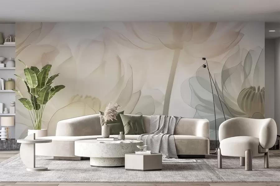 murales de pared Flores grandes w05030