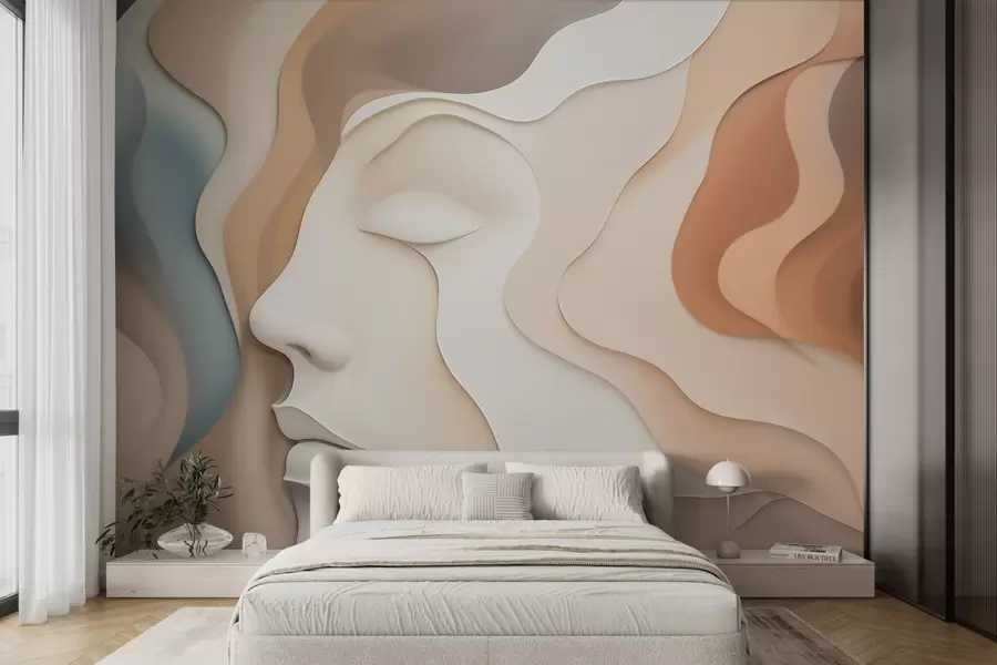 murales de pared Cara abstracta w04869