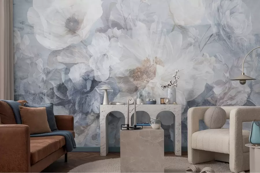 murales de pared Sueño de flores brumosas w05052