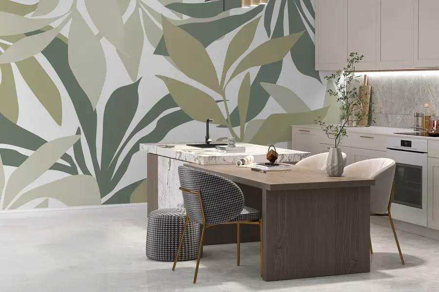 murales de pared Follaje abstracto w05136v1