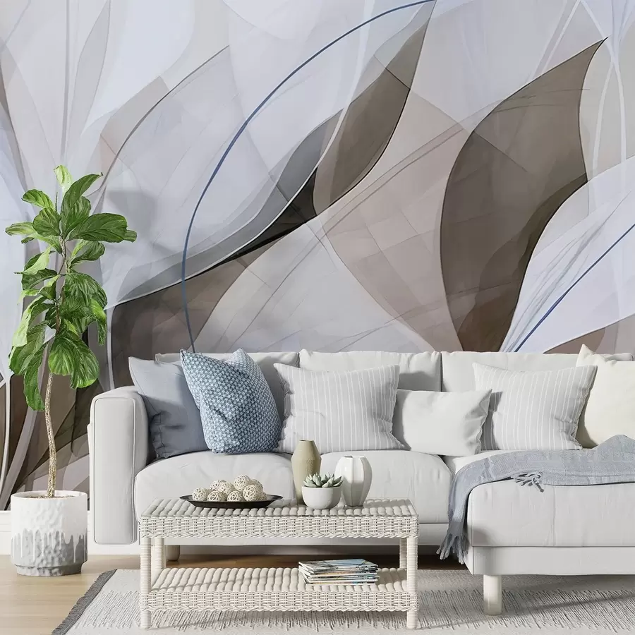 murales de pared Hojas afiladas w05084