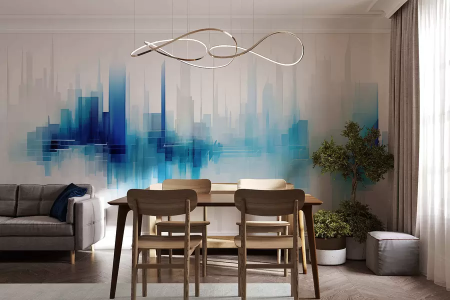 murales de pared Amanecer acuarela w05172