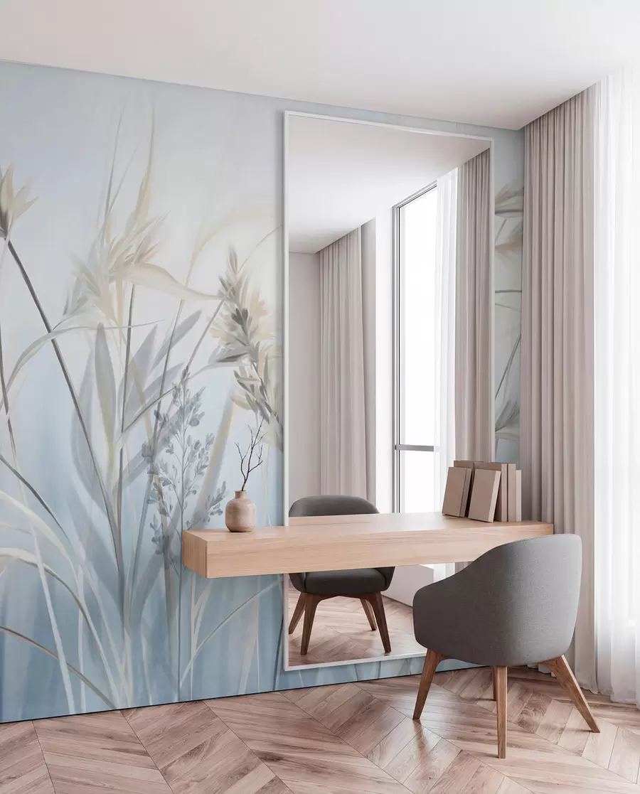 murales de pared Pradera azul w09652