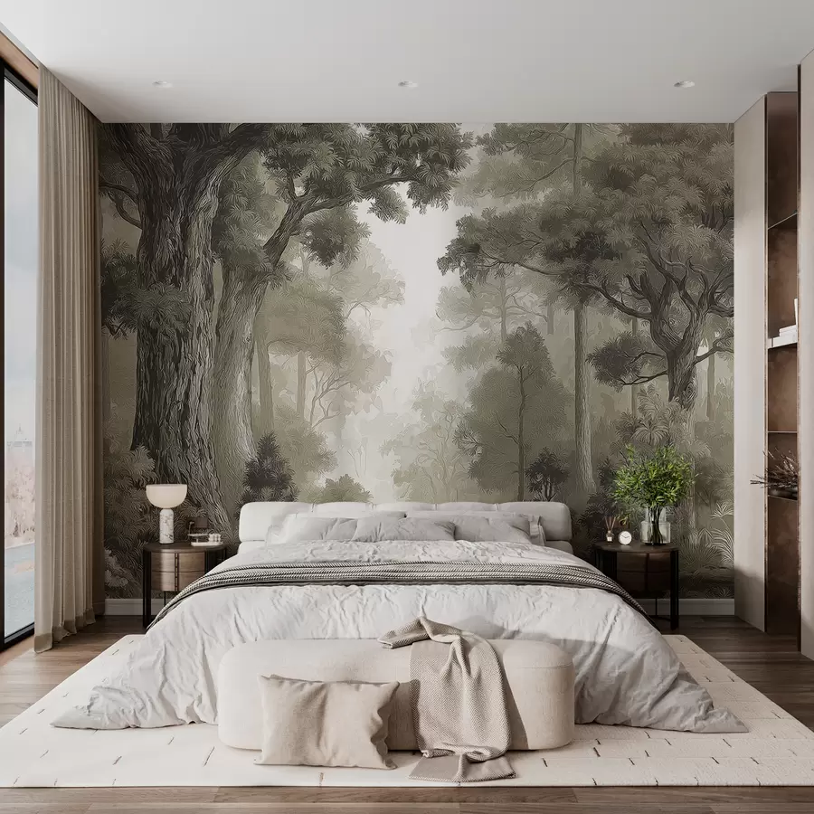 murales de pared Bosque caducifolio w05196v1