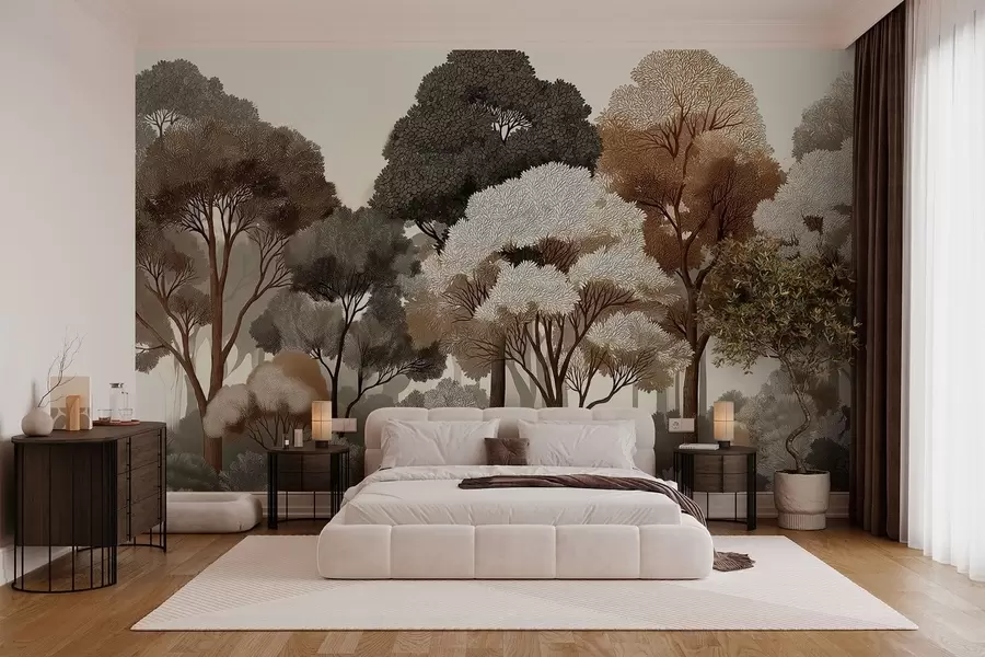 murales de pared Bosque caducifolio w05198v1