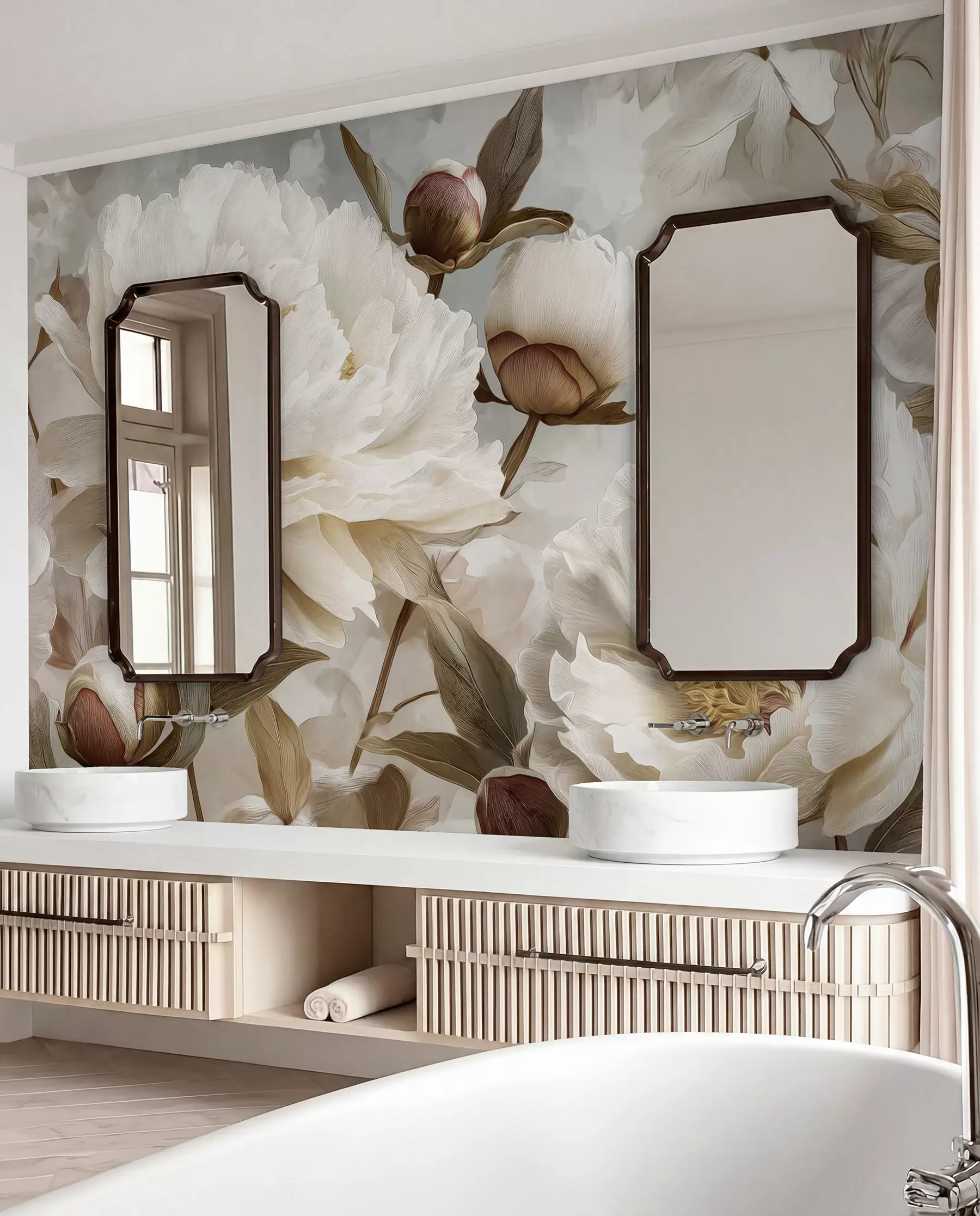 murales de pared Peonías grandes w09689