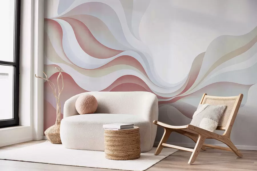 murales de pared Ondas suaves y elegantes w05245