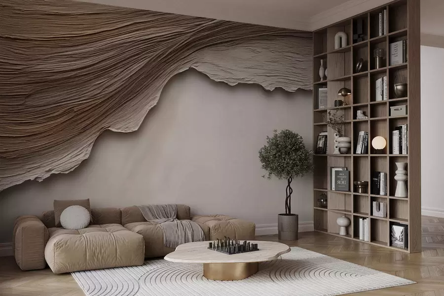 murales de pared Relieve de madera w05273