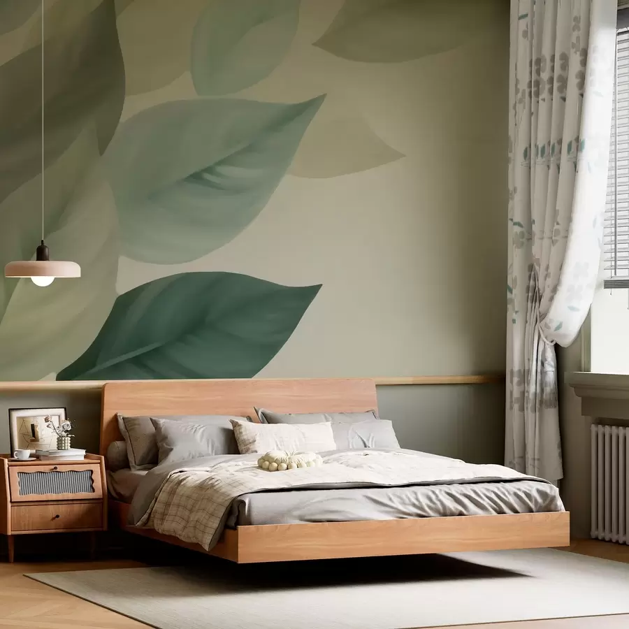 murales de pared Hojas grandes w05107