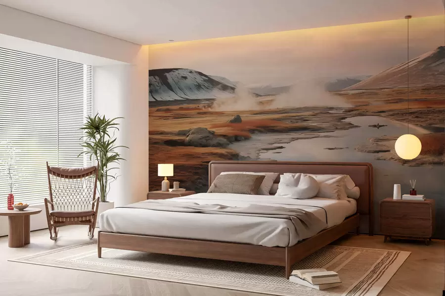 murales de pared Valle fluvial w05365