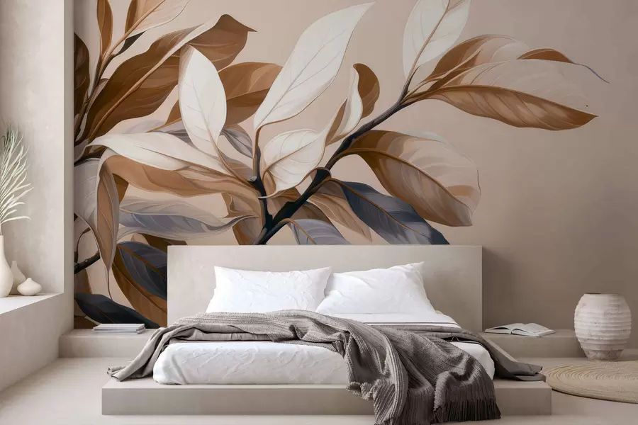 murales de pared Elegante rama de ficus w05315