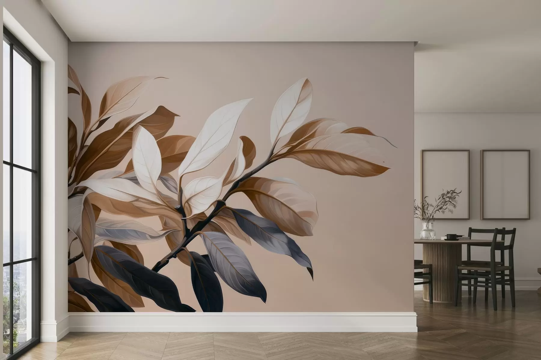 murales de pared Elegante rama de ficus w05315