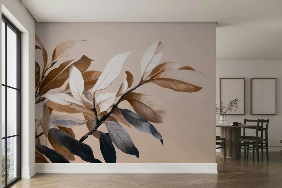 murales de pared Elegante rama de ficus w05315