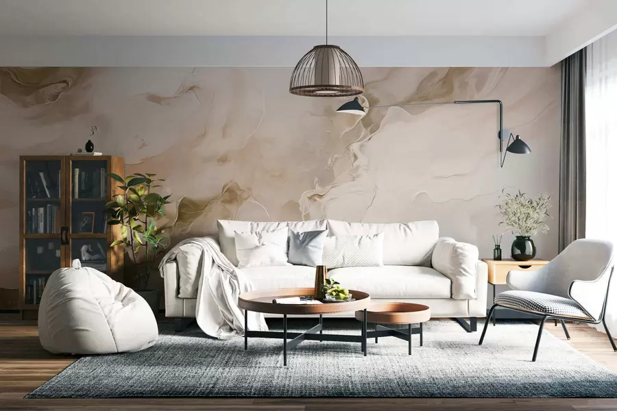 murales de pared Vetas de mármol refinadas w05441v1