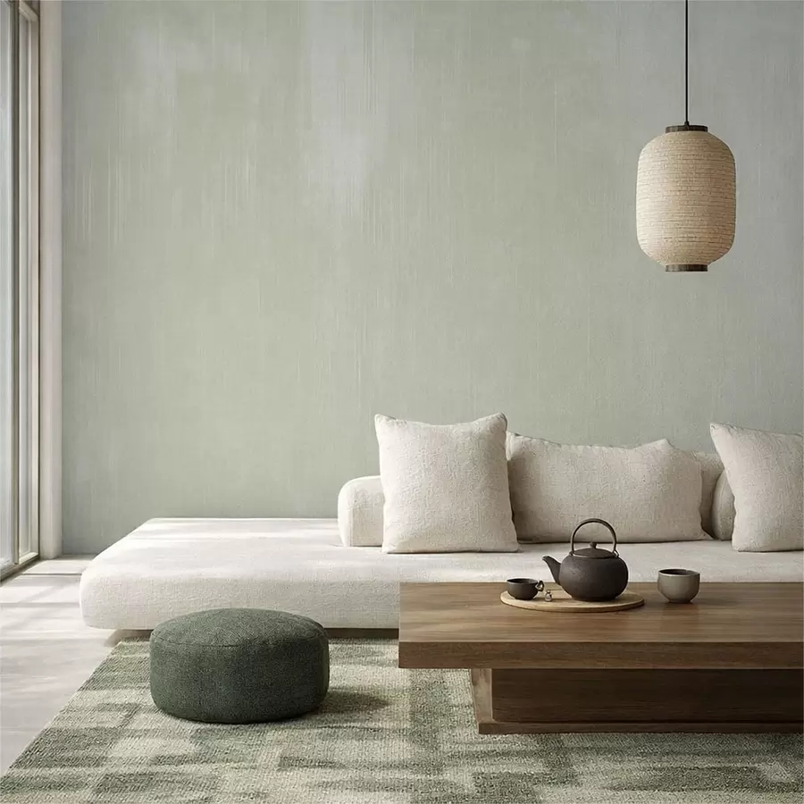 murales de pared Fondo verde pálido con una ligera textura vertical w05121v3