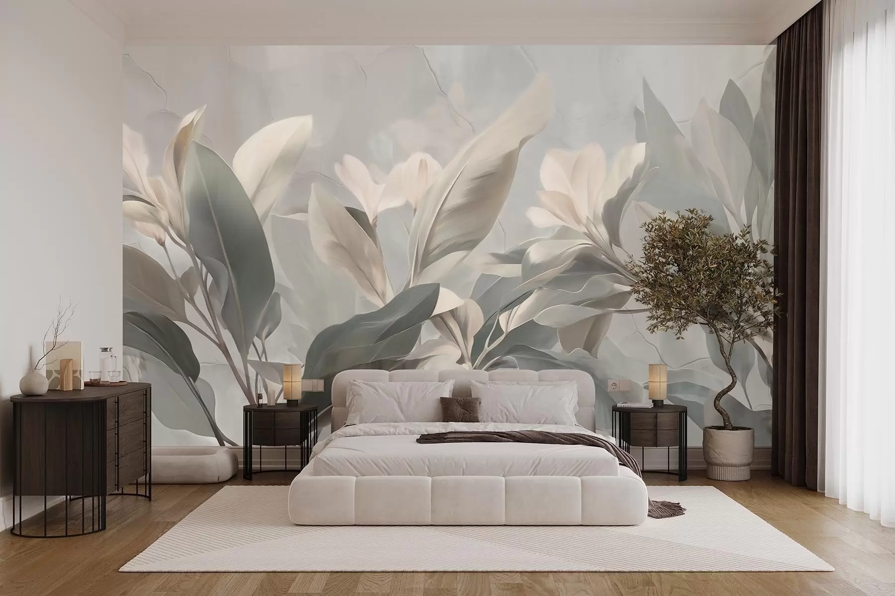 murales de pared Ternura tropical w09693