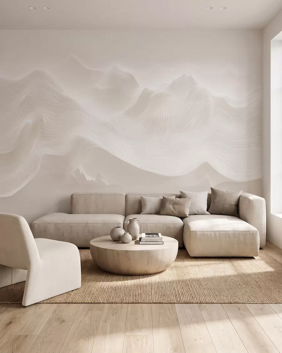 murales de pared Escultura de nubes w09713