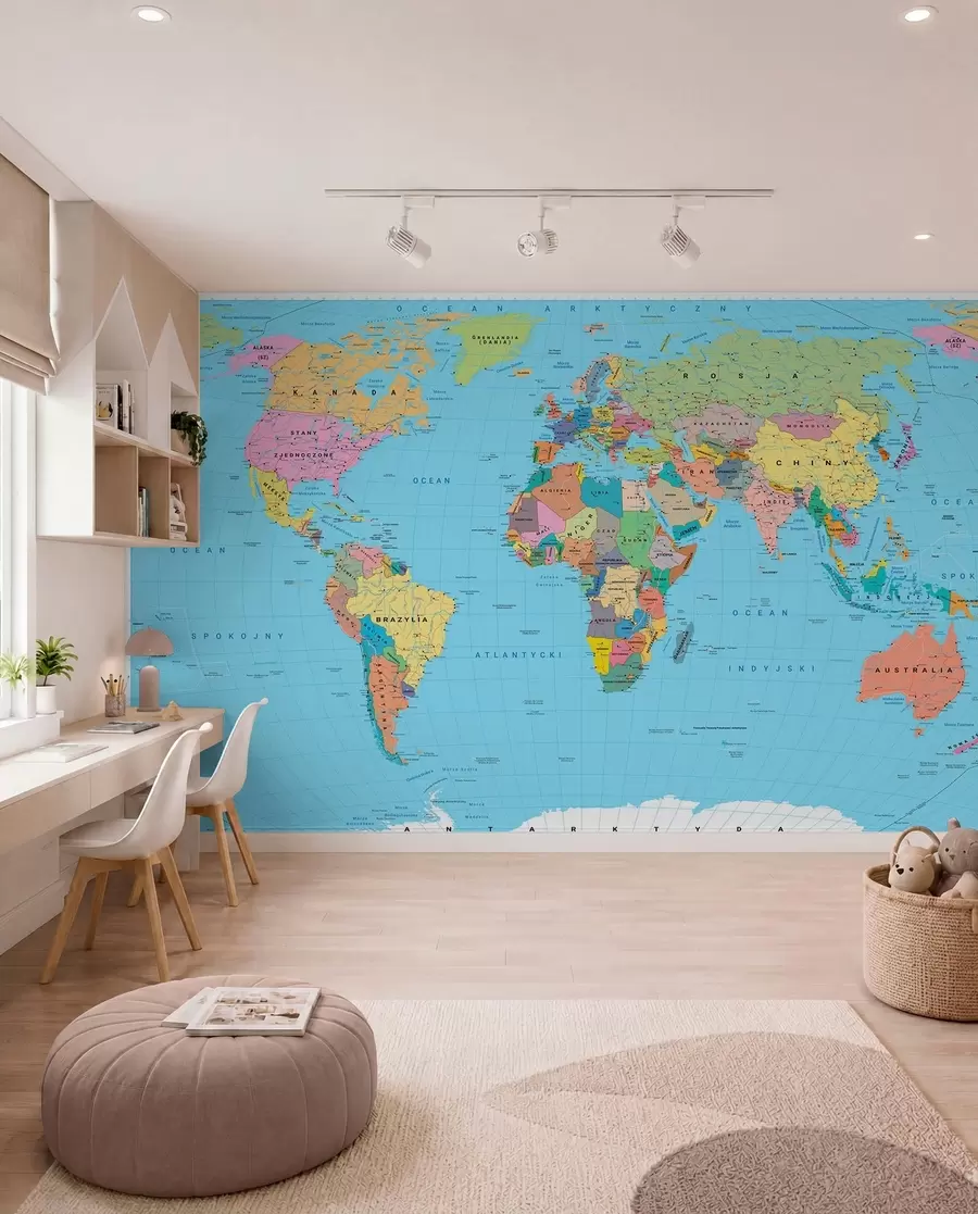 murales de pared Mundo en polaco c00004pl