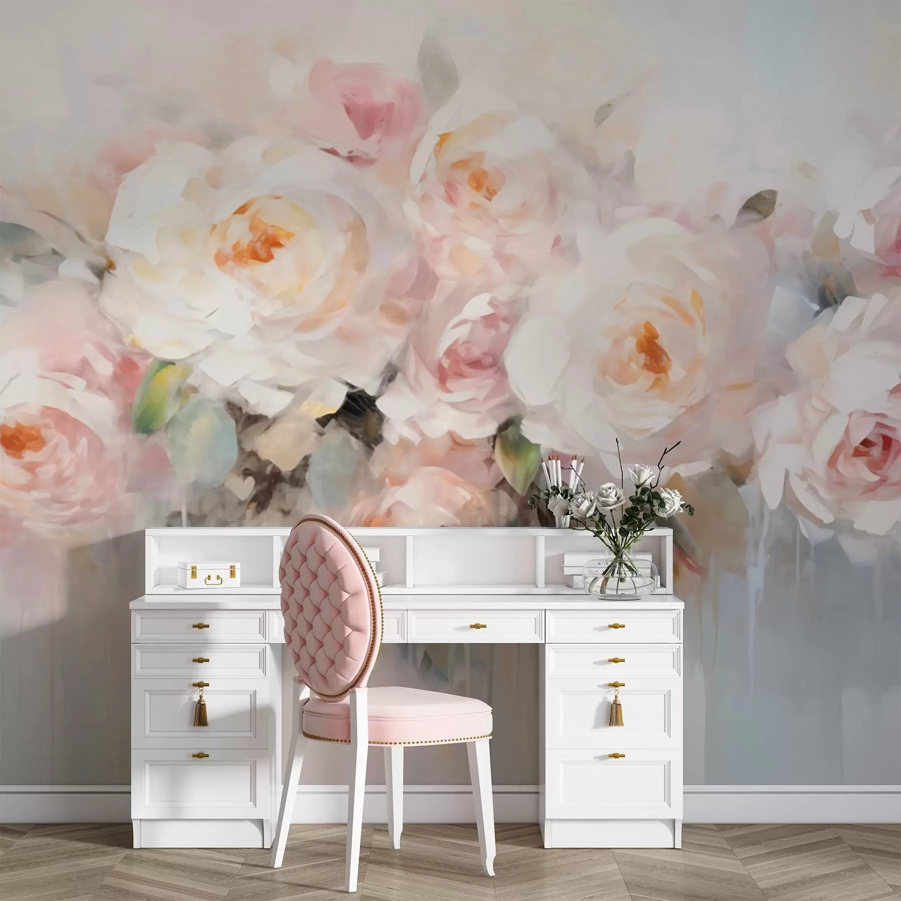 murales de pared Flores clásicas, rosas w05614