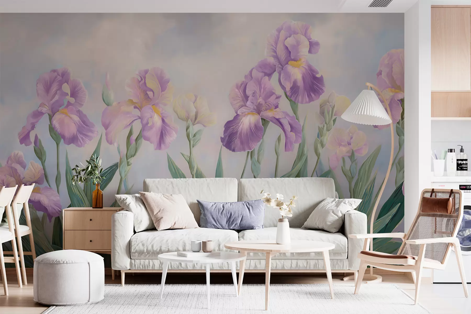 murales de pared Flores clásicas w05646