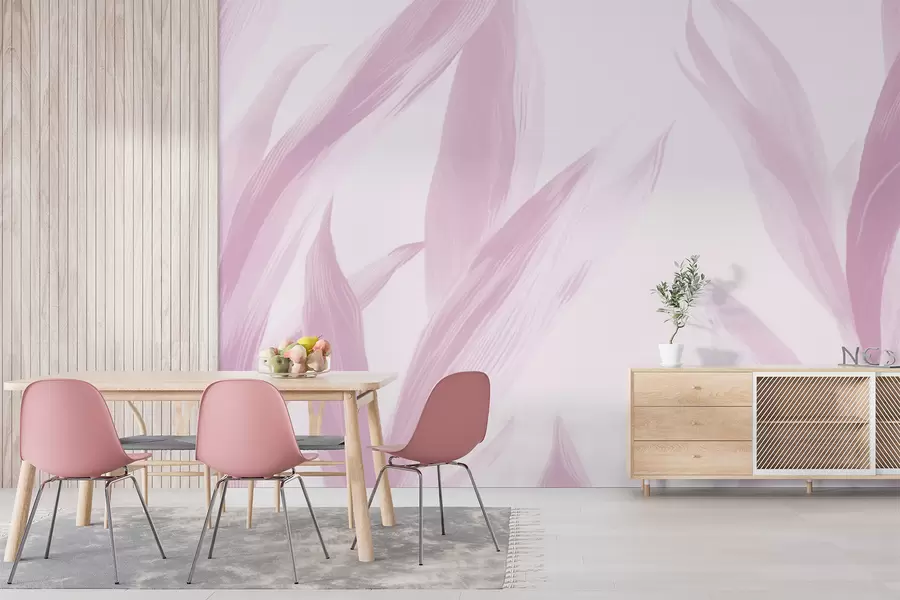 murales de pared Hojas puntiagudas w05680v3