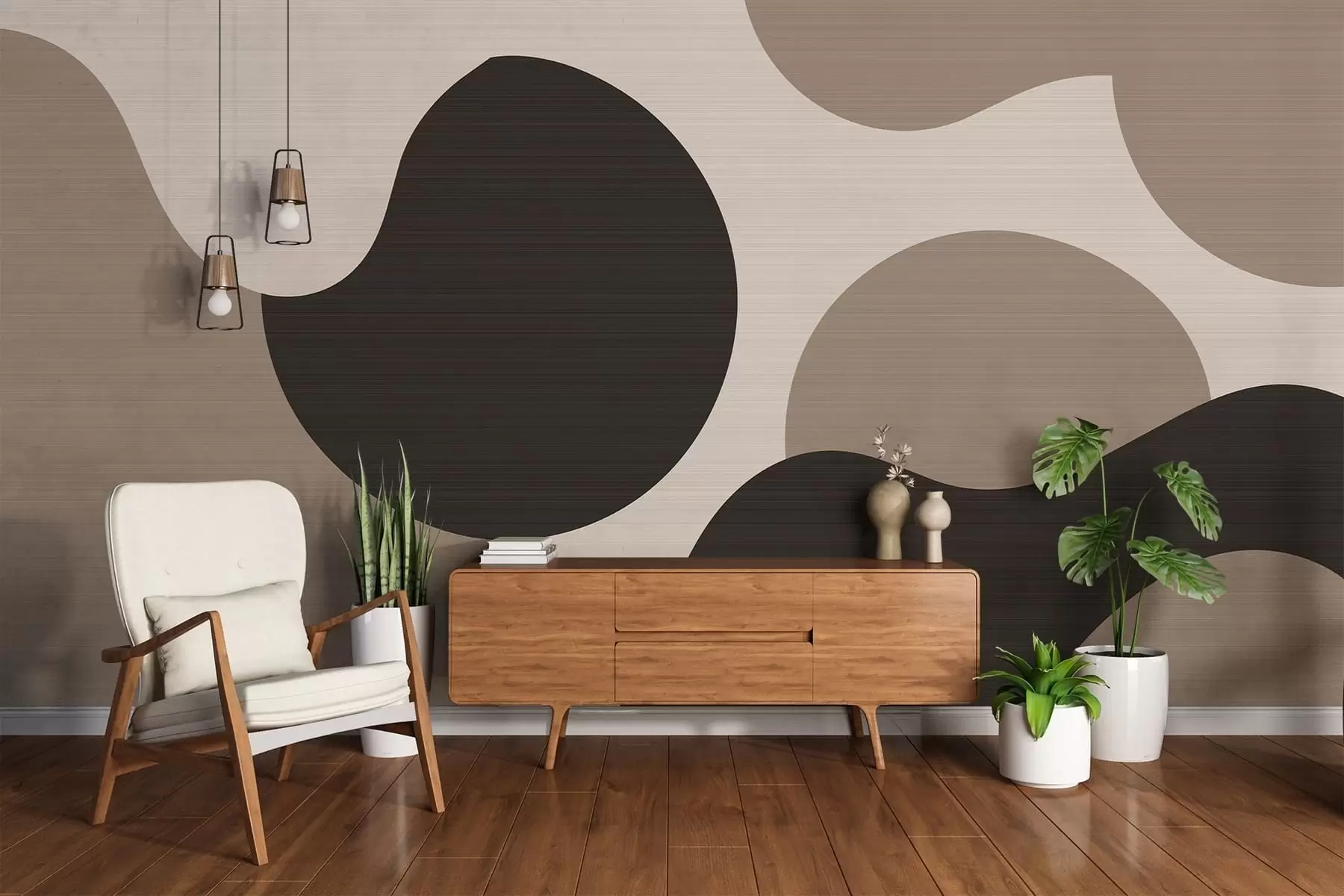 murales de pared Formas orgánicas w05655