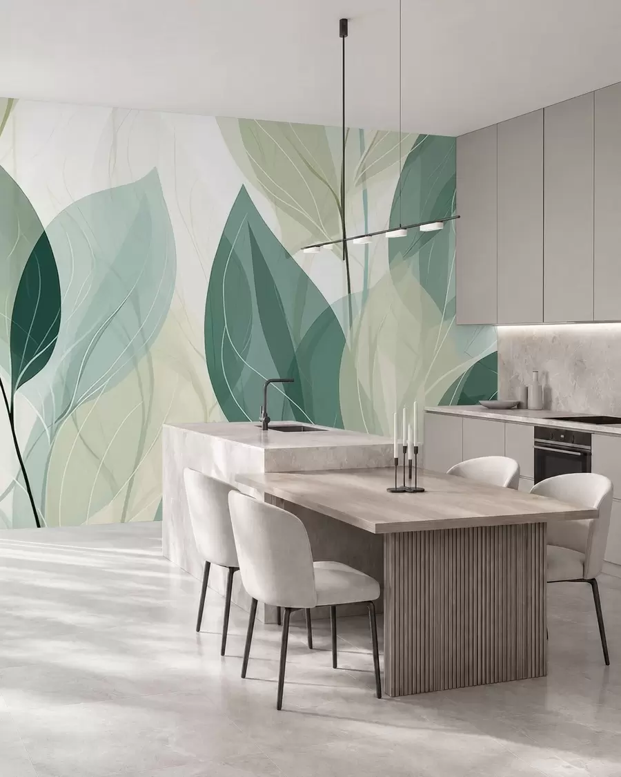 murales de pared Hojas susurrantes w09970v1