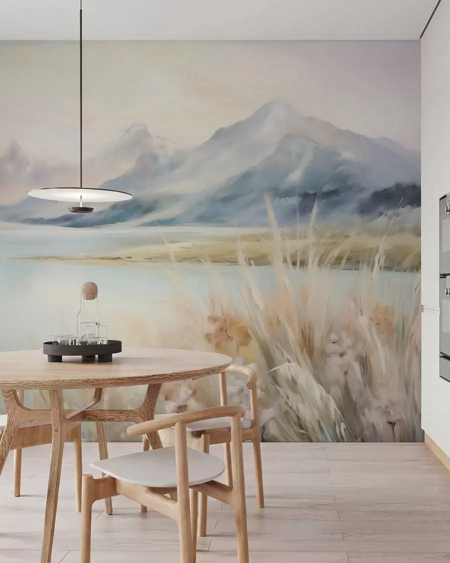 murales de pared Lago y montañas w05824