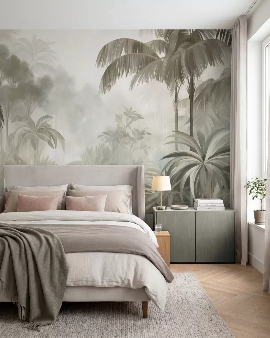 murales de pared Selva verde salvia w10016