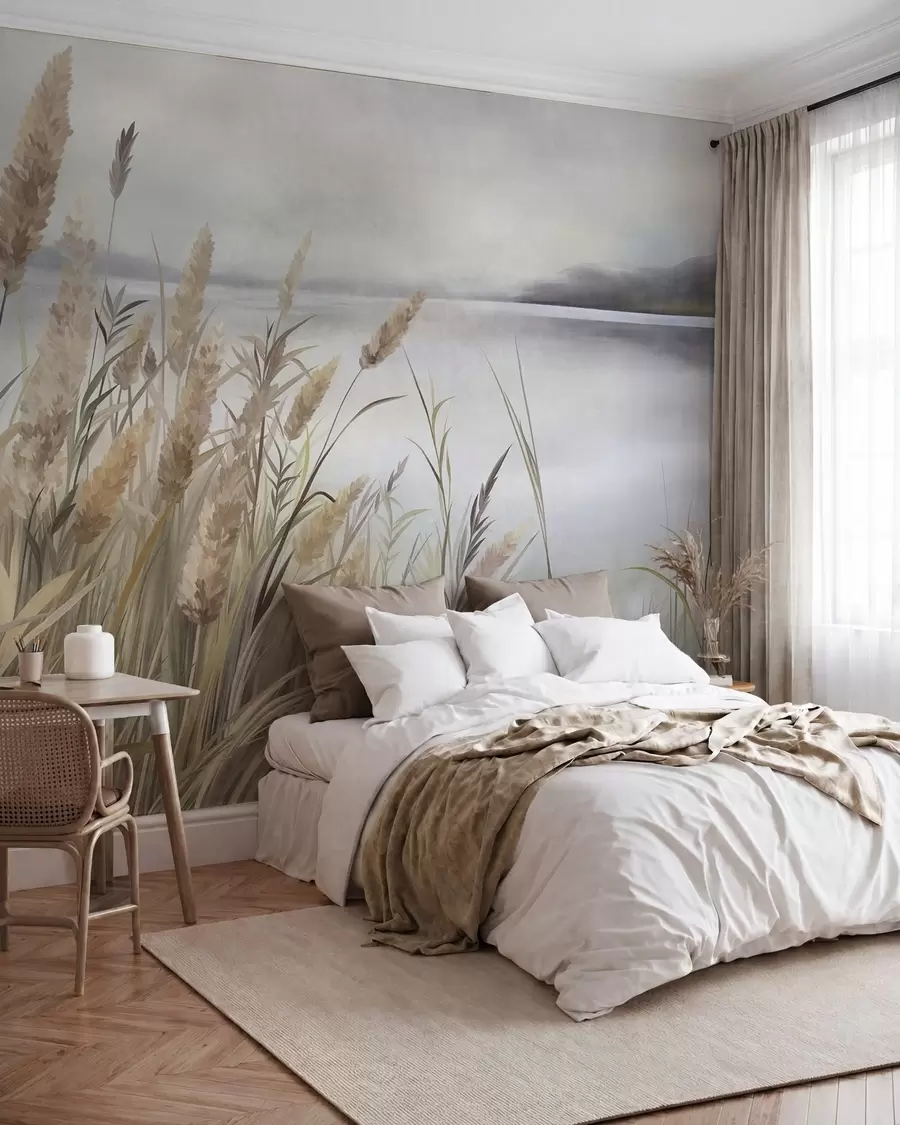 murales de pared Hierbas junto al agua w10017