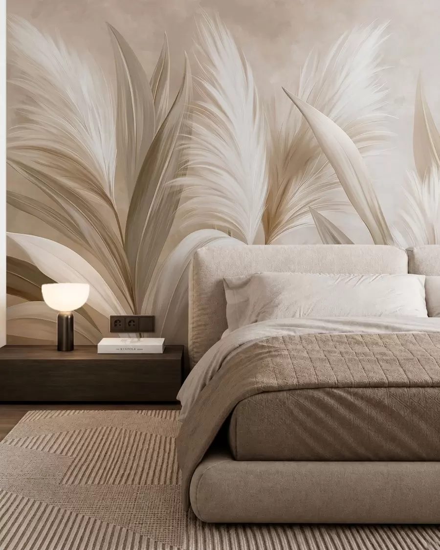 murales de pared Formas plumosas w05863