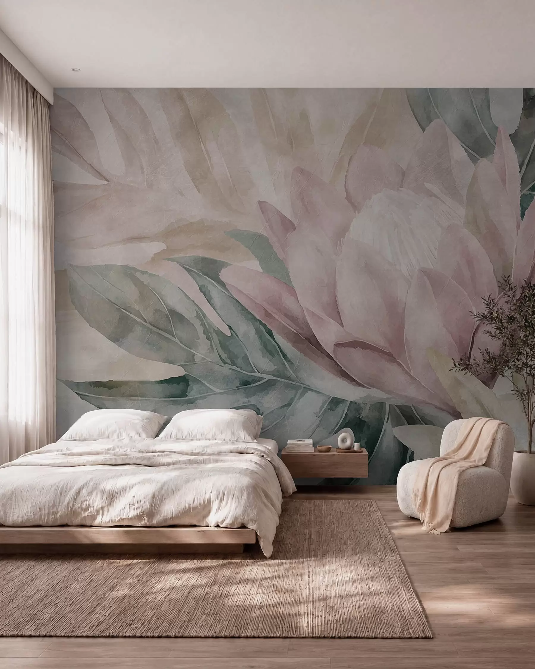 murales de pared Flor abierta w09988