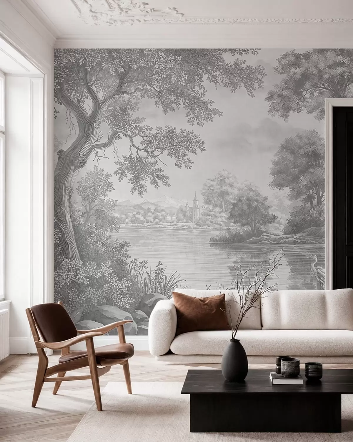 murales de pared Aves y caricia w05805v1