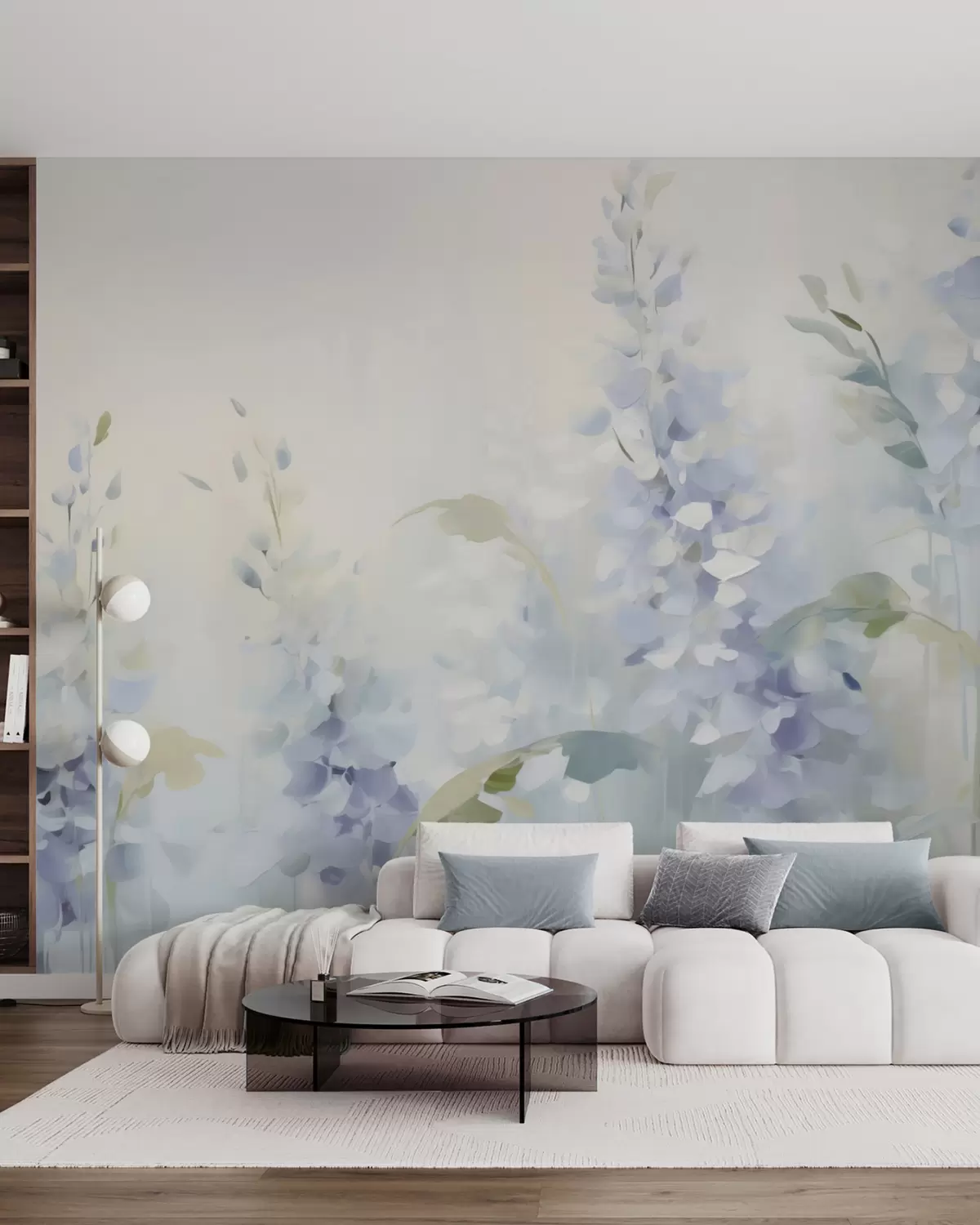 murales de pared Un soplo de azul w05995