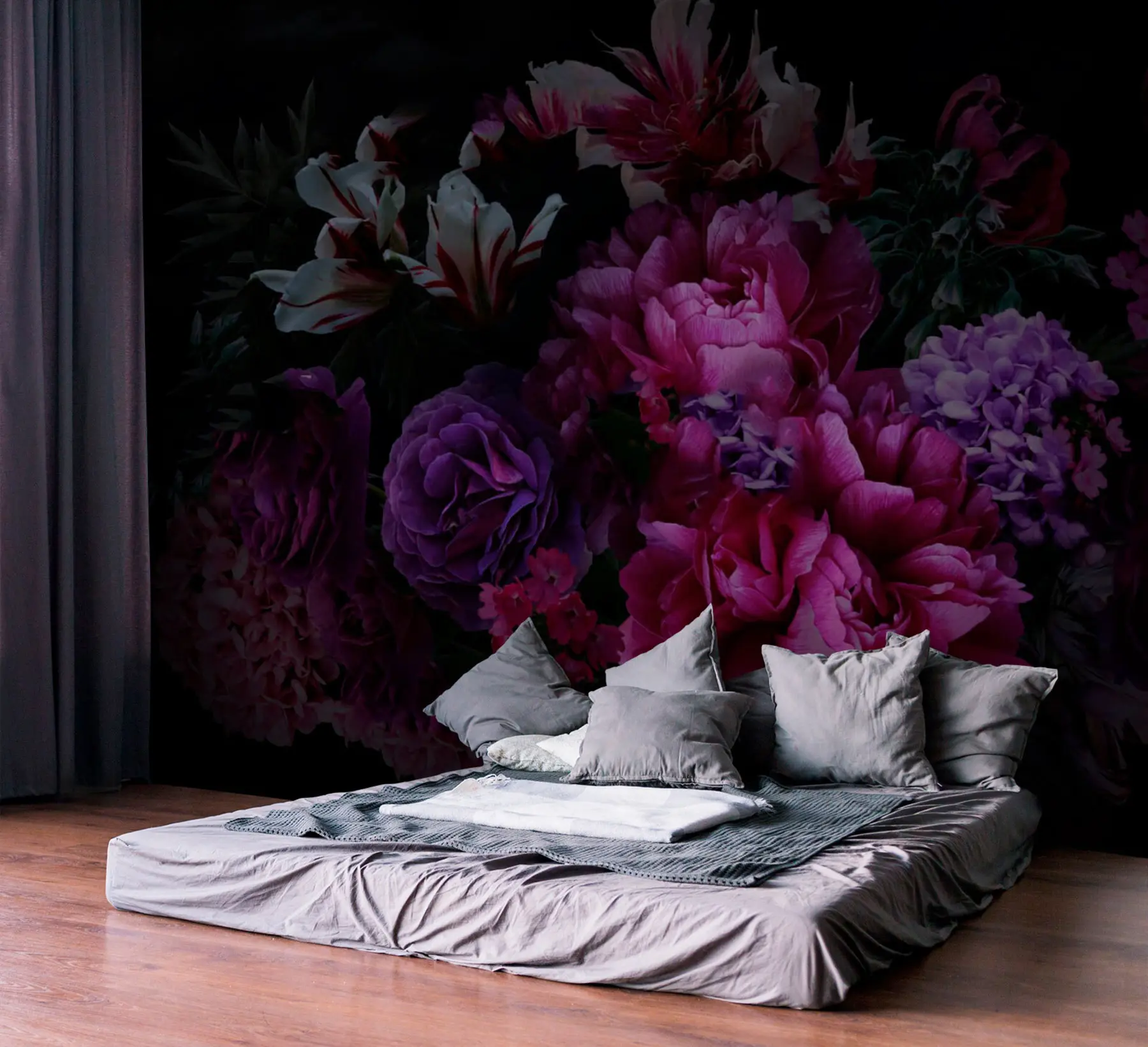 murales de pared Ramo de magníficas peonías u72224