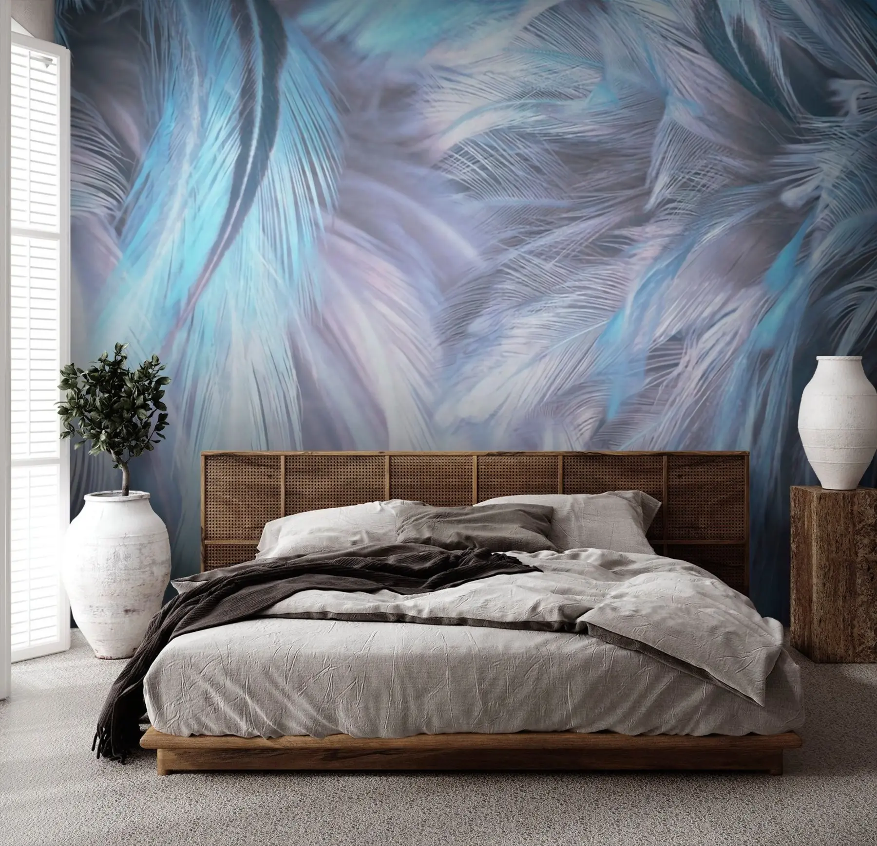 murales de pared Plumas de nubes u72324