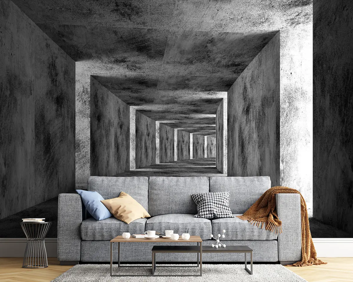 murales de pared Madera, estilo e en blanco y negro u45797