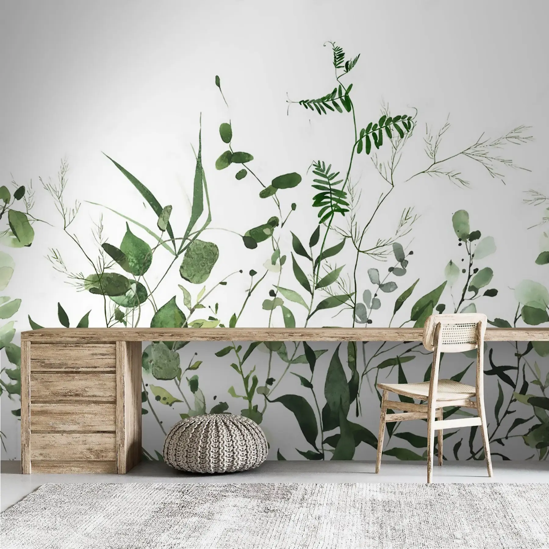 murales de pared Ramas salvajes verdes u72395