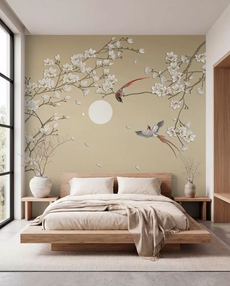 murales de pared Pájaros al estilo chino u72938