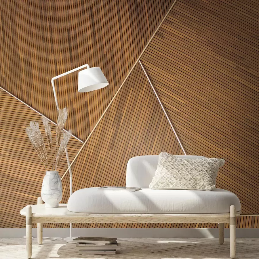 murales de pared Imitación de una pared de madera u73431