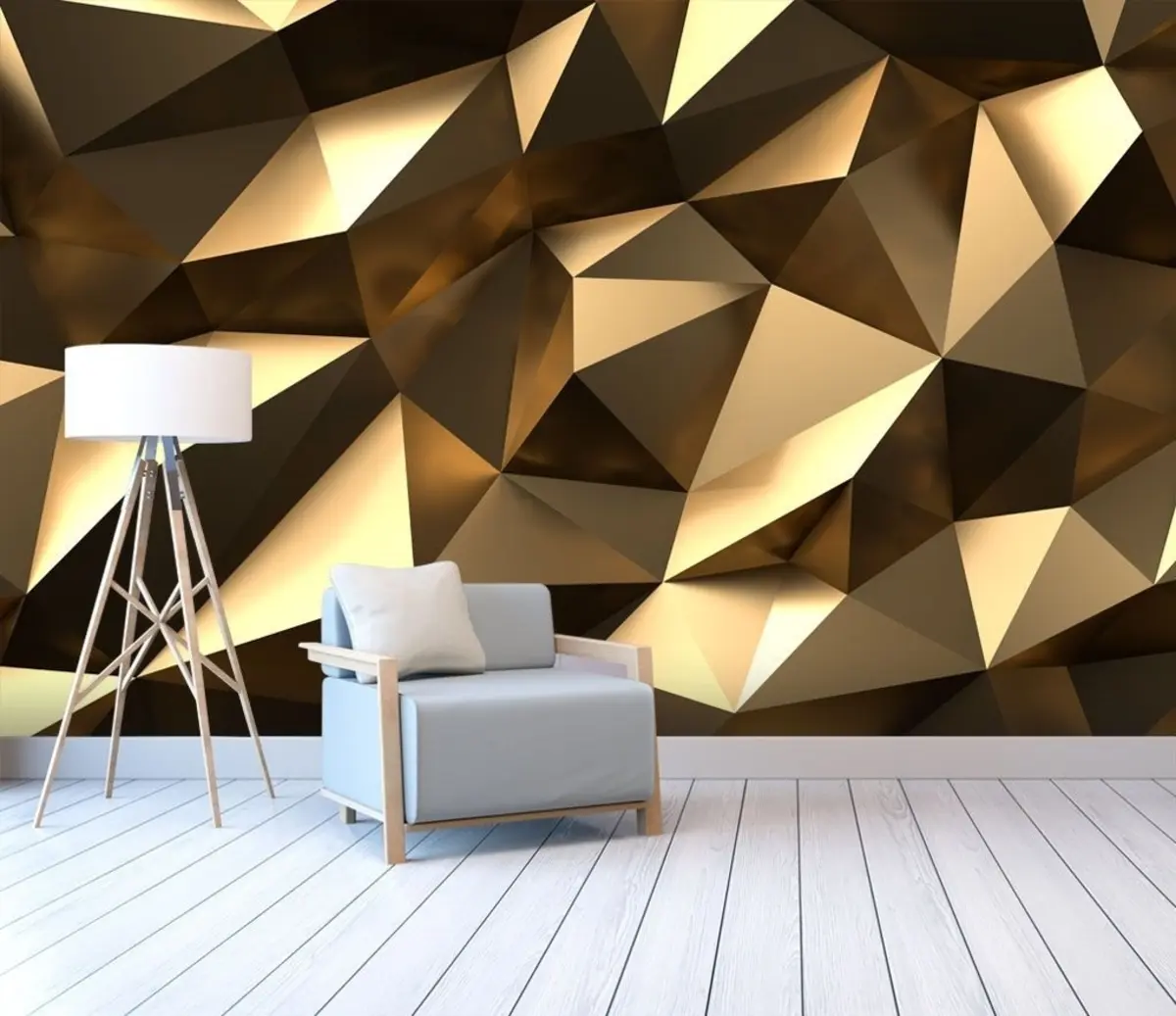 murales de pared Figura geométrica abstracta en 3D u17249