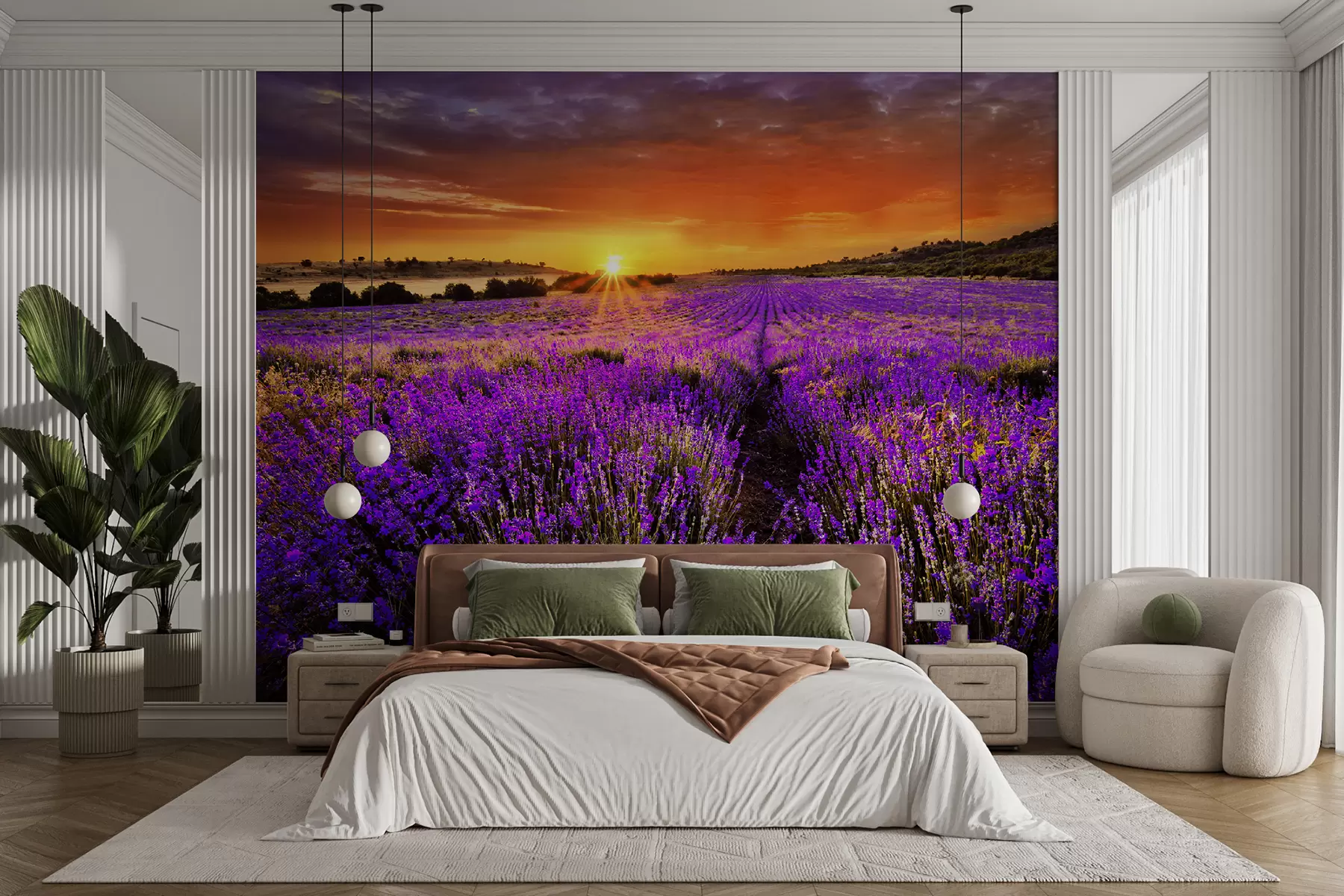 murales de pared Flor, nube y cielo u57609