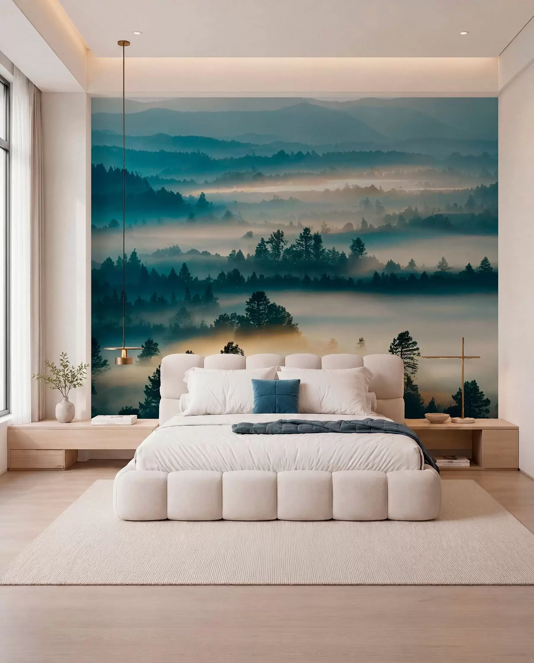 murales de pared Islas de bosque en la niebla u73865