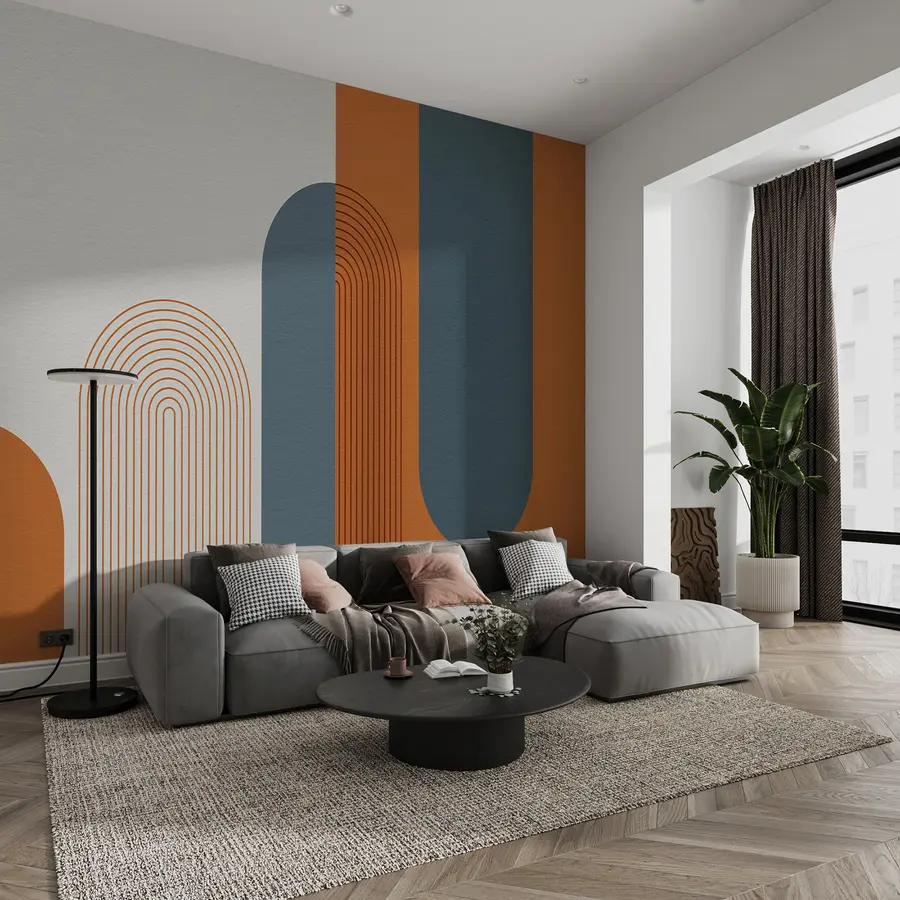 murales de pared Arcos retros - patrón u93598