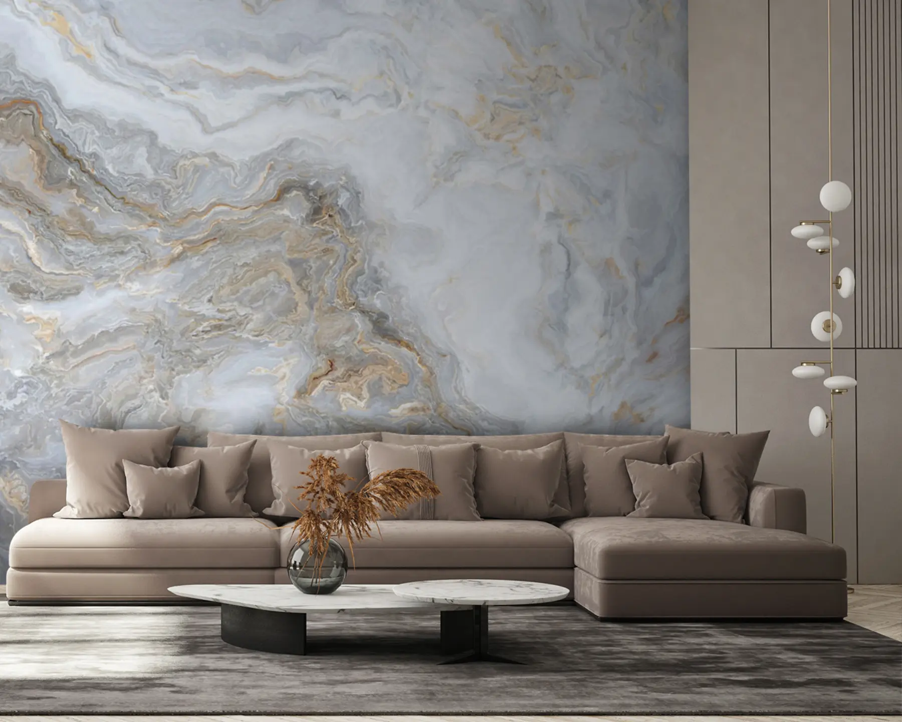 murales de pared Agua, textil y fluido u93422