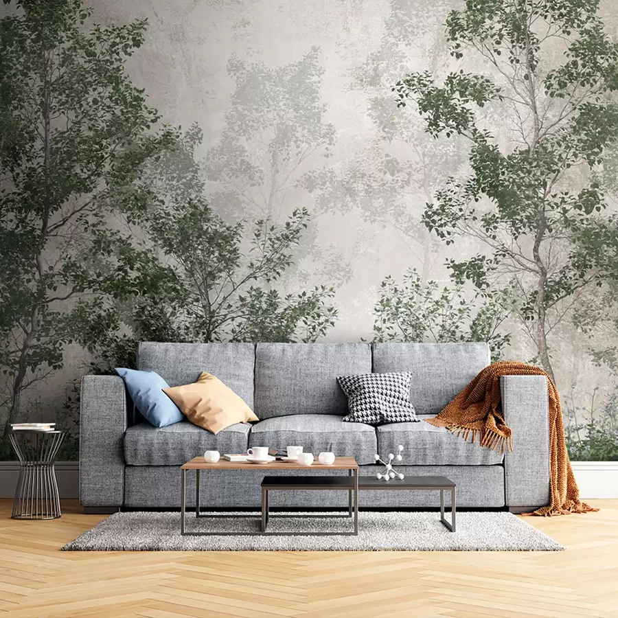 murales de pared Árboles verdes u78594