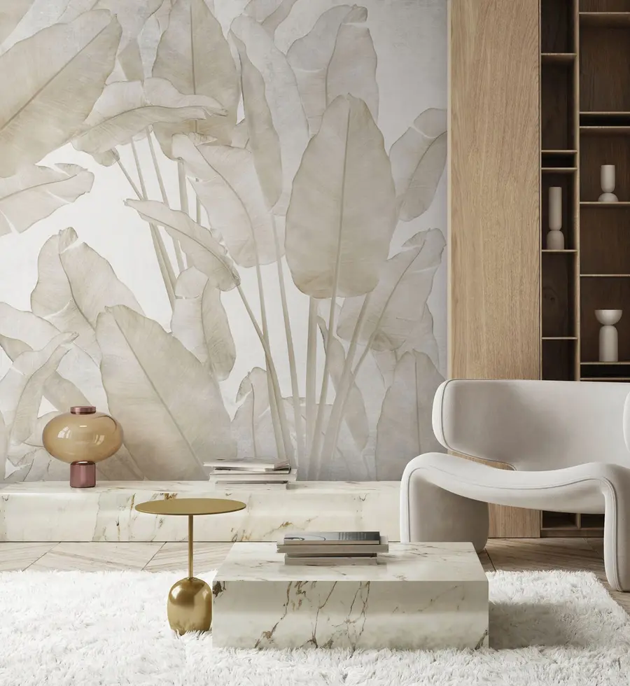 murales de pared Banana hojas tendencia u73963