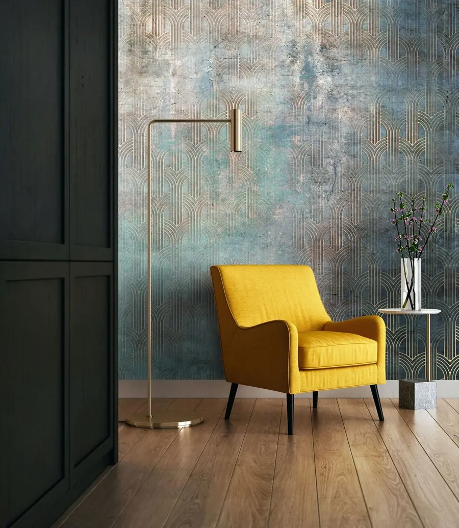 murales de pared patrón arqueado en la pared del grunge u73973