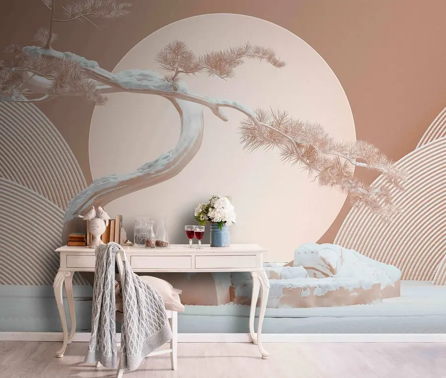 murales de pared Jardín de piedra japonés u68179